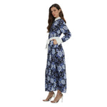 Load image into Gallery viewer, KİWE Gömlek Yaka Desenli Midi Boy Mavi Elbise mzkcb0-gy.myshopify.com KİWE Gömlek Yaka Desenli Midi Boy Mavi Elbise #TİCSBRANDS#
