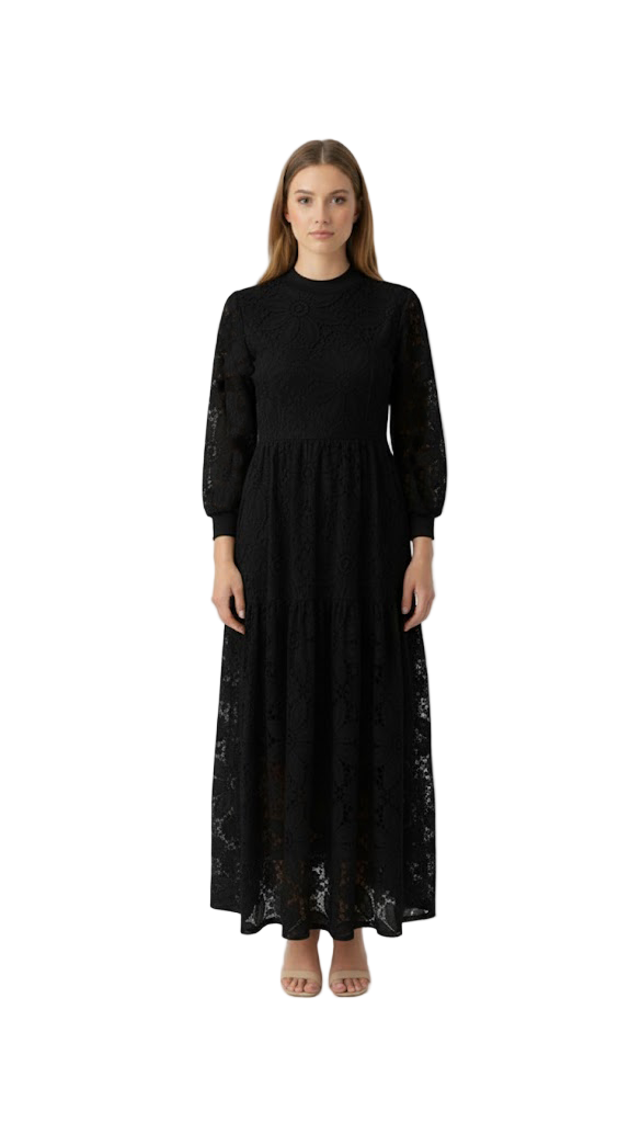 Çiçek Dantel Elbise