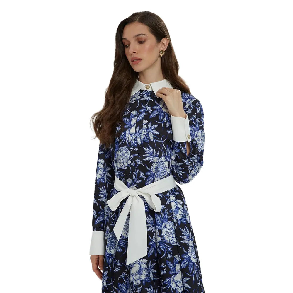 KİWE Gömlek Yaka Desenli Midi Boy Mavi Elbise mzkcb0-gy.myshopify.com KİWE Gömlek Yaka Desenli Midi Boy Mavi Elbise #TİCSBRANDS#