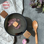 Load image into Gallery viewer, Neoflam Bien Black Induction 20 cm Casserole with Acacia Wood Handle
