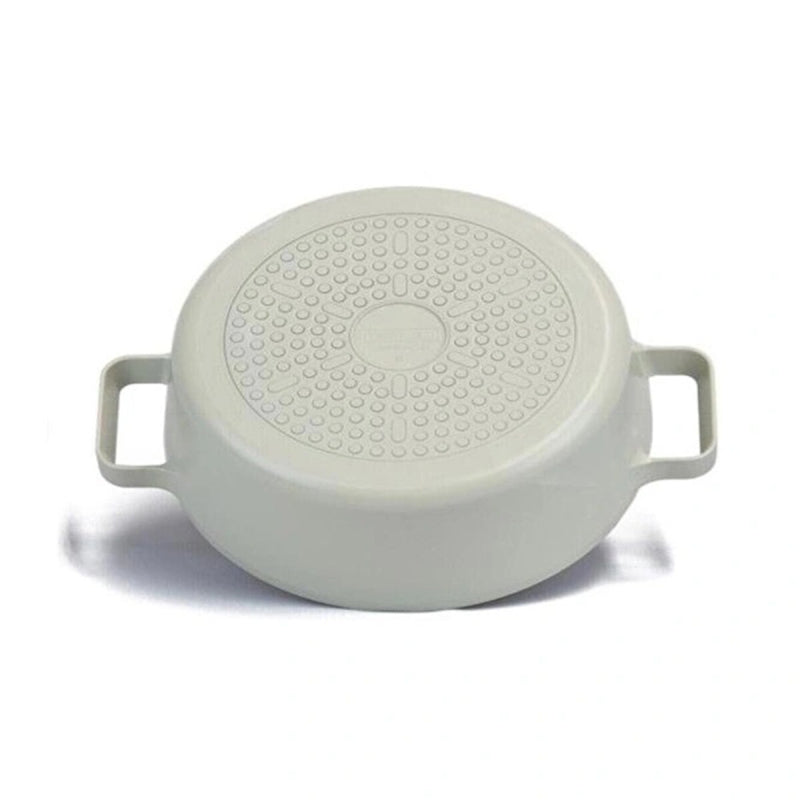 Neoflam Fika Aluminum Beige Cast Iron Pot with Glass Lid 30 cm