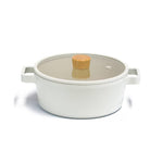 Load image into Gallery viewer, Neoflam Fika Cast Aluminum Pot with Glass Lid 22 cm
