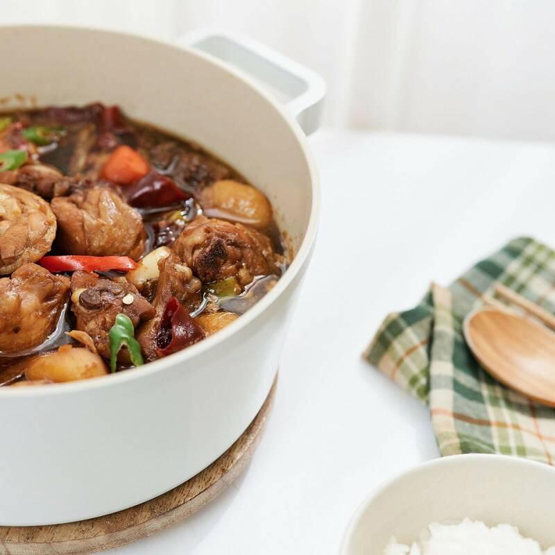 Neoflam Fika Cast Aluminum Pot with Glass Lid 24 cm