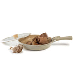 Load image into Gallery viewer, Neoflam Midas Beige 15-Piece Detachable Handle Nesting Induction Pot and Pan Set
