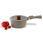 Load image into Gallery viewer, Neoflam Midas Gray 15 Piece Detachable Handle Nestable Induction Pot and Pan Set
