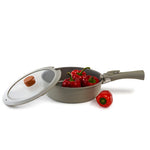 Load image into Gallery viewer, Neoflam Midas Gray 15 Piece Detachable Handle Nestable Induction Pot and Pan Set
