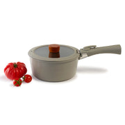 Neoflam Midas Gray 6 Piece Detachable Handle Nesting Induction Pot and Pan Set