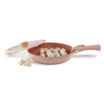 Load image into Gallery viewer, Neoflam Midas Pink 11-Piece Detachable Handle Nesting Induction Pot and Pan Set
