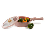 Load image into Gallery viewer, Neoflam Midas Pink 9 Piece Detachable Handle Nesting Induction Pot and Pan Set
