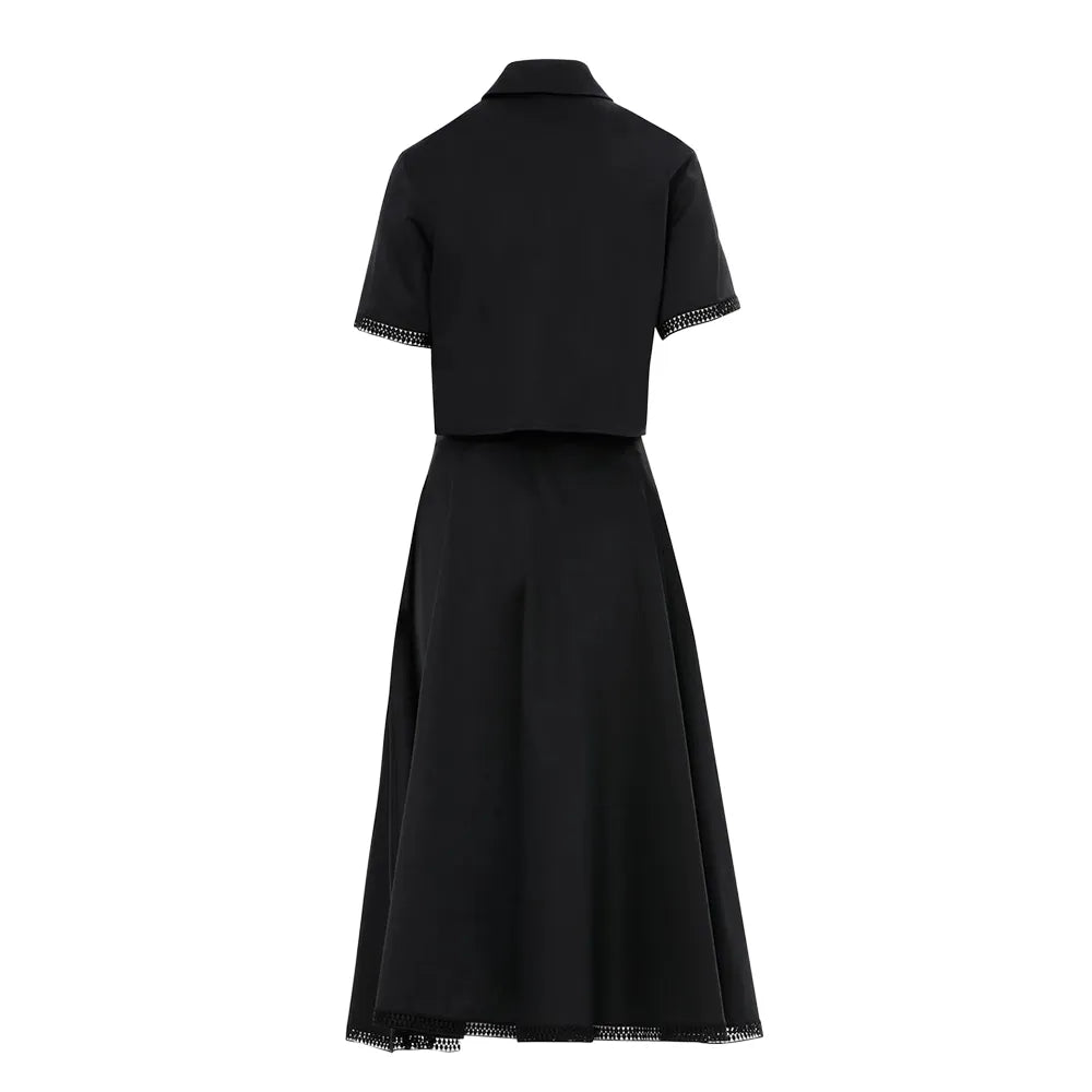 KİWE Kısa Kollu Gömlek Ve Midi Etekli Siyah Takım mzkcb0-gy.myshopify.com KİWE Kısa Kollu Gömlek Ve Midi Etekli Siyah Takım #TİCSBRANDS#