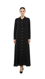Siyah Gömlek Elbise