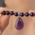 Load image into Gallery viewer, 8-1 Ametist Doğal Taş Kolye mzkcb0-gy.myshopify.com Ametist Doğal Taş Kolye #TİCSBRANDS#
